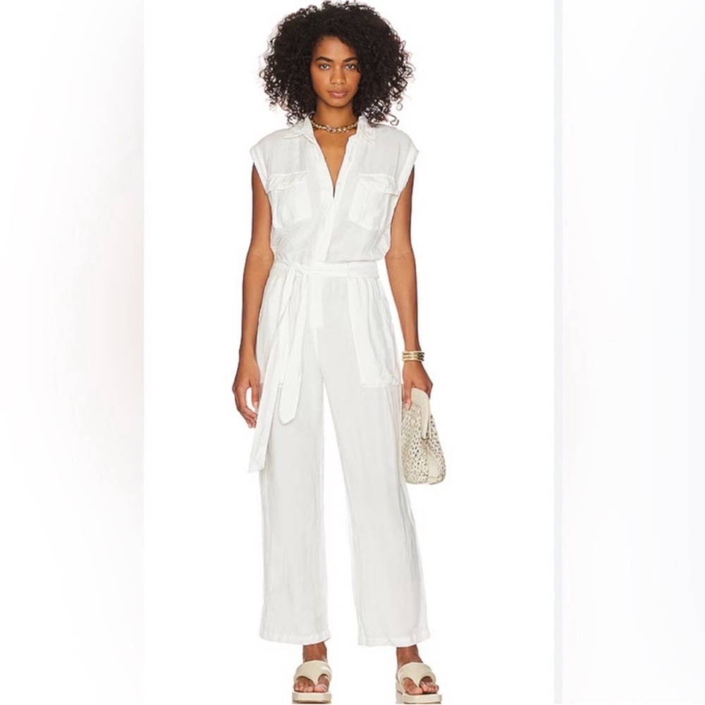 Revolve Young fabulous and Broke Cuba linen jumpsuit s M